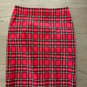 J.Crew tartan plaid skirt.